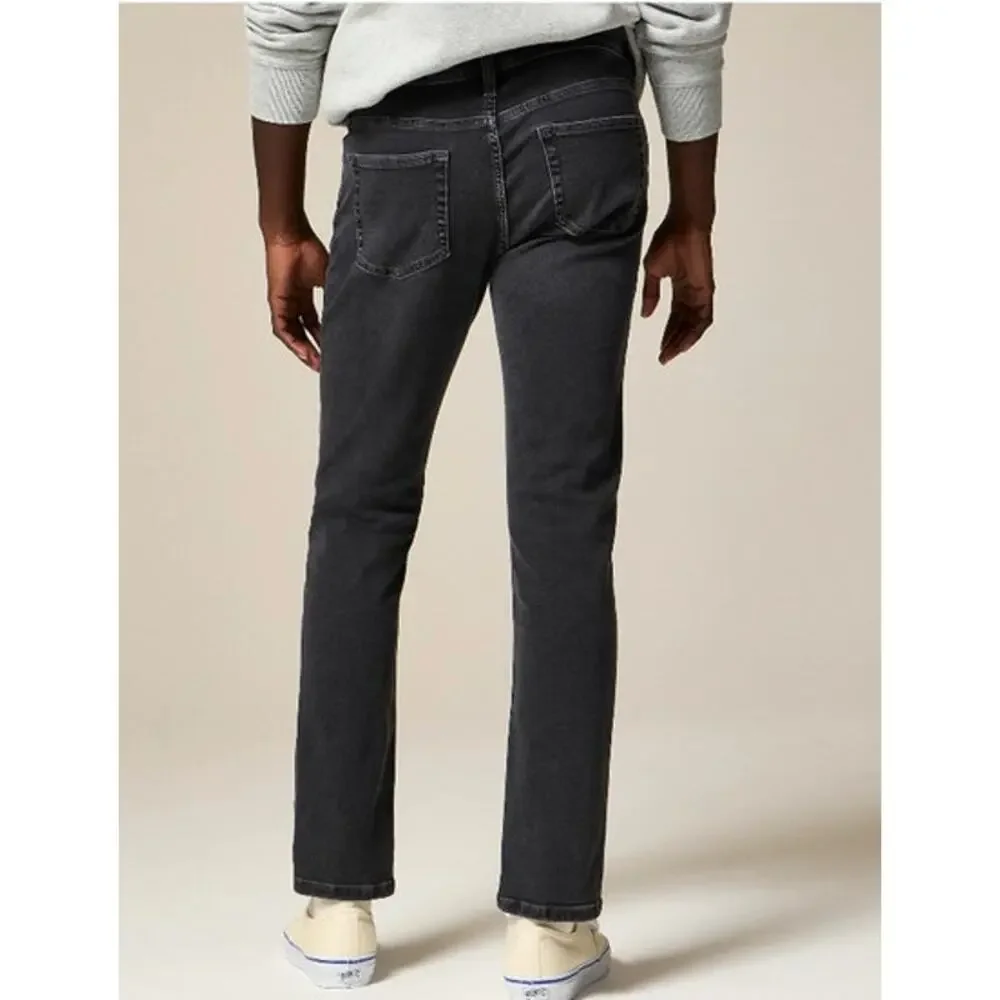 NWT J. Crew Men's 770™ Straight-Fit Stretch Jean In Dark Charcoal Wash Black 30